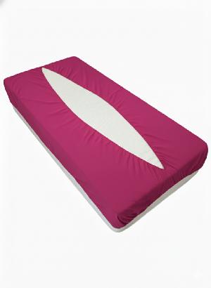 Jersey prostěradlo obálkového střihu 90x200 bordová